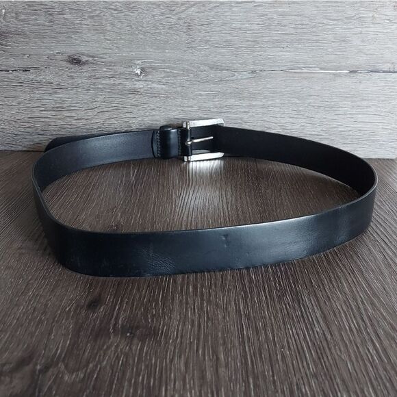 Liz Claiborne Black Leather Belt 40 - Picture 2 of 6